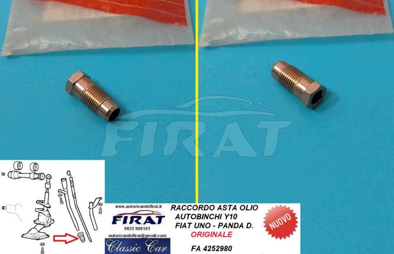 RACCORDO ASTA OLIO FIAT PANDA-UNO-Y10 (4252980)